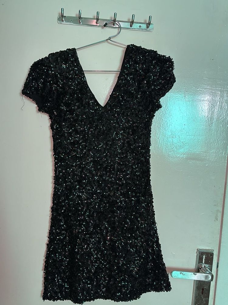 Black Sequence One Piece