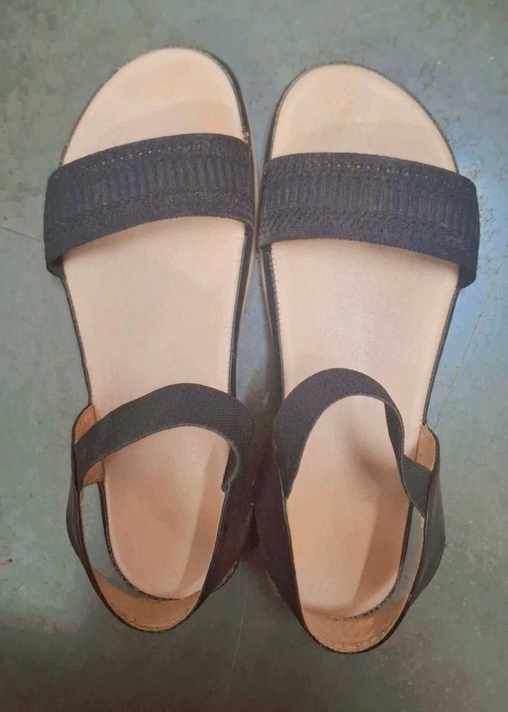 Comfy Black Flat Sandals