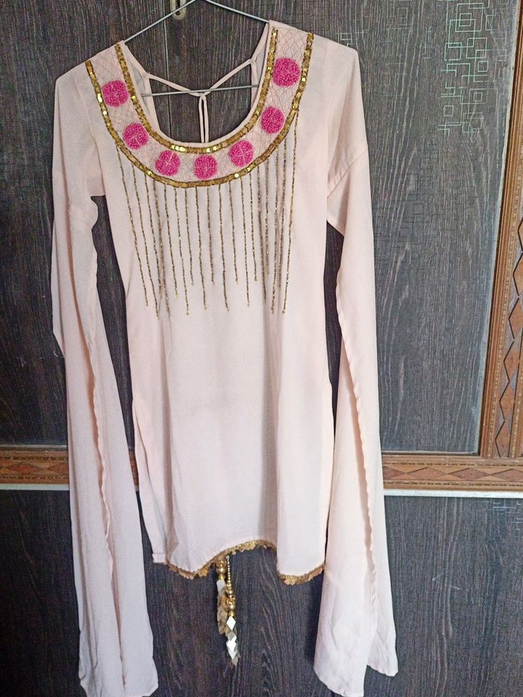 Short Kurti With long Sleeves, Garara , Dupatta