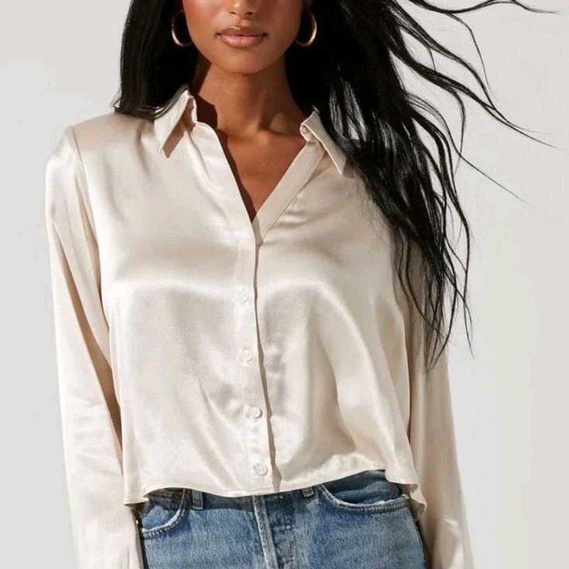 Zara Satin Shirt 🍨🍦