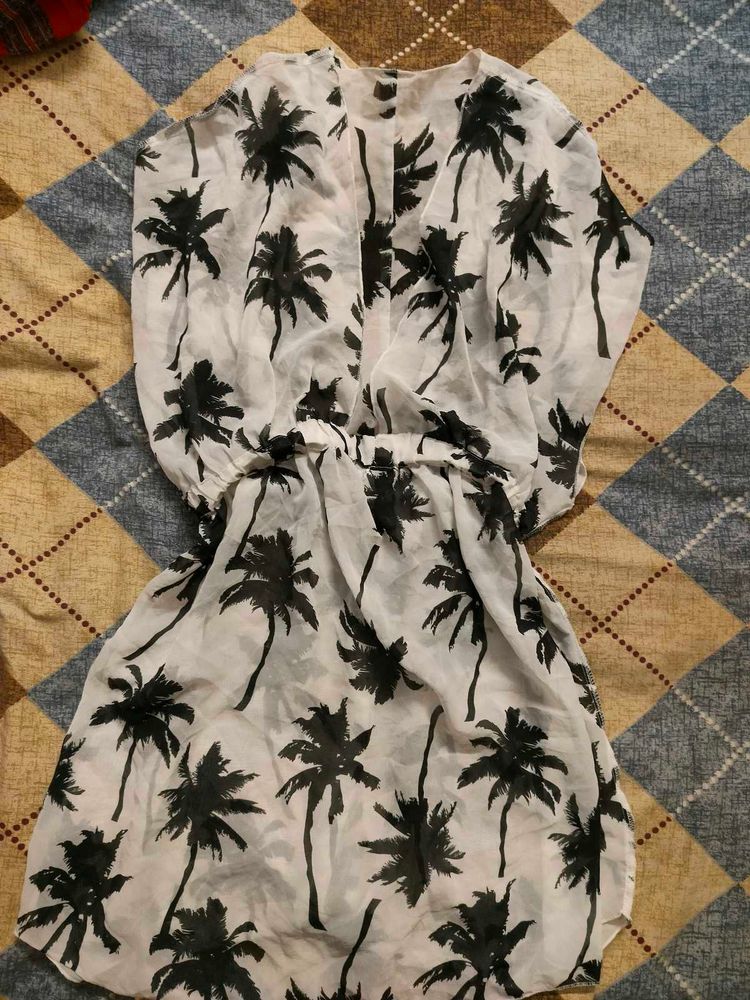 Palm Print Cover Up