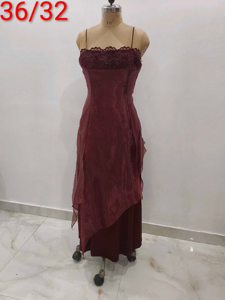 Organza And Satin Gown