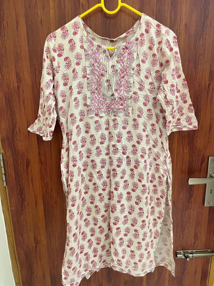 Floral Print Kurta