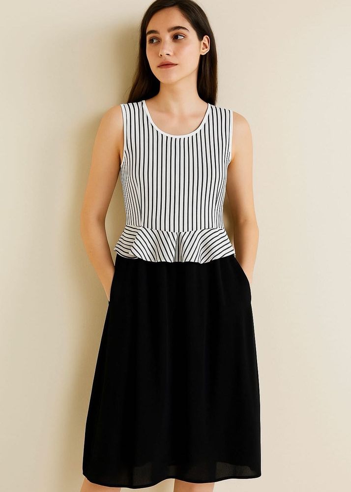Striped Sleeveless Dress