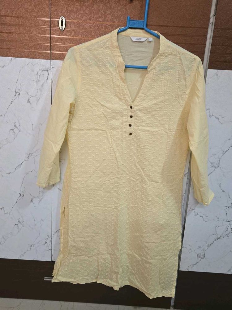Elegant Butter Yellow Kurta