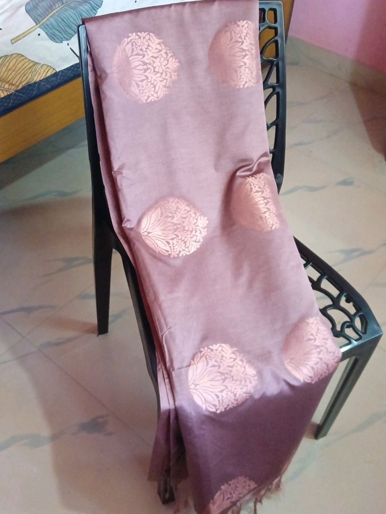 Pure Soft Silk Saree (Nude)