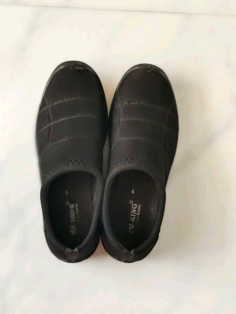 PU KING Black Casual Shoes
