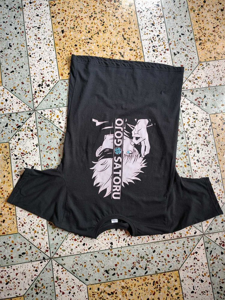Gojo Satoru Anime Tshirt Black Unisex