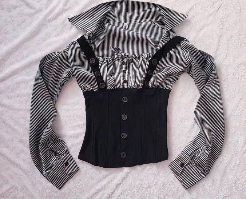 Striped Corset Top