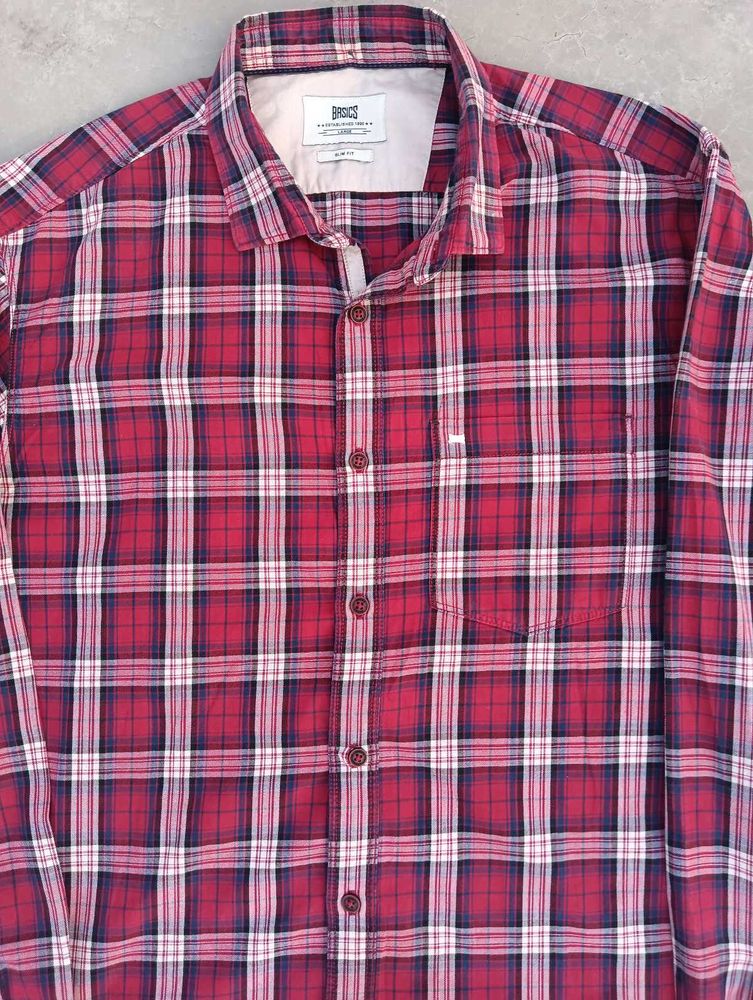 BasicS Checked shirt