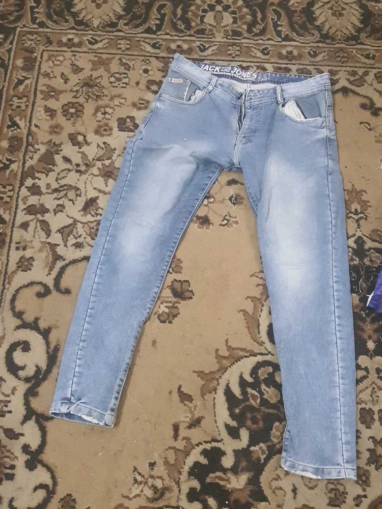 Jack &amp; Jones Light Wash Denim Jeans