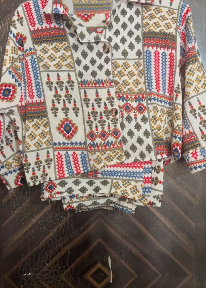Multi Colour Co-rd Set,