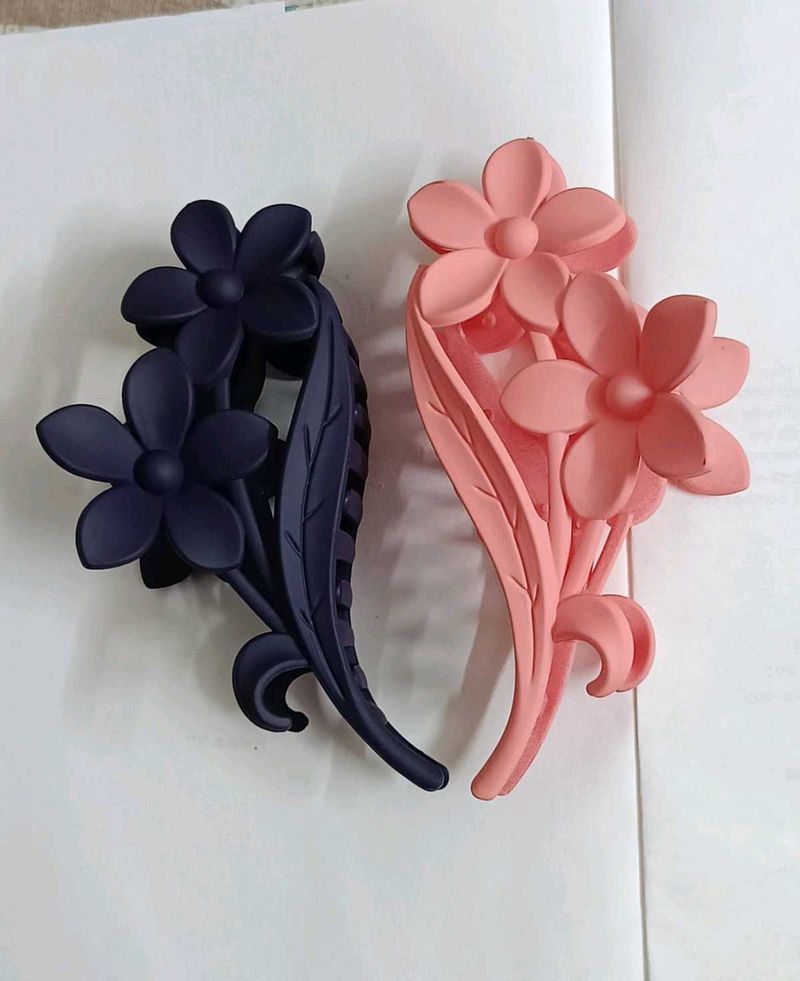 Floral Hair Claw Clip