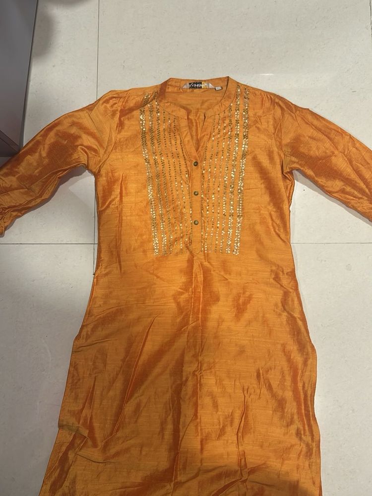 Elegant Orange Kurta