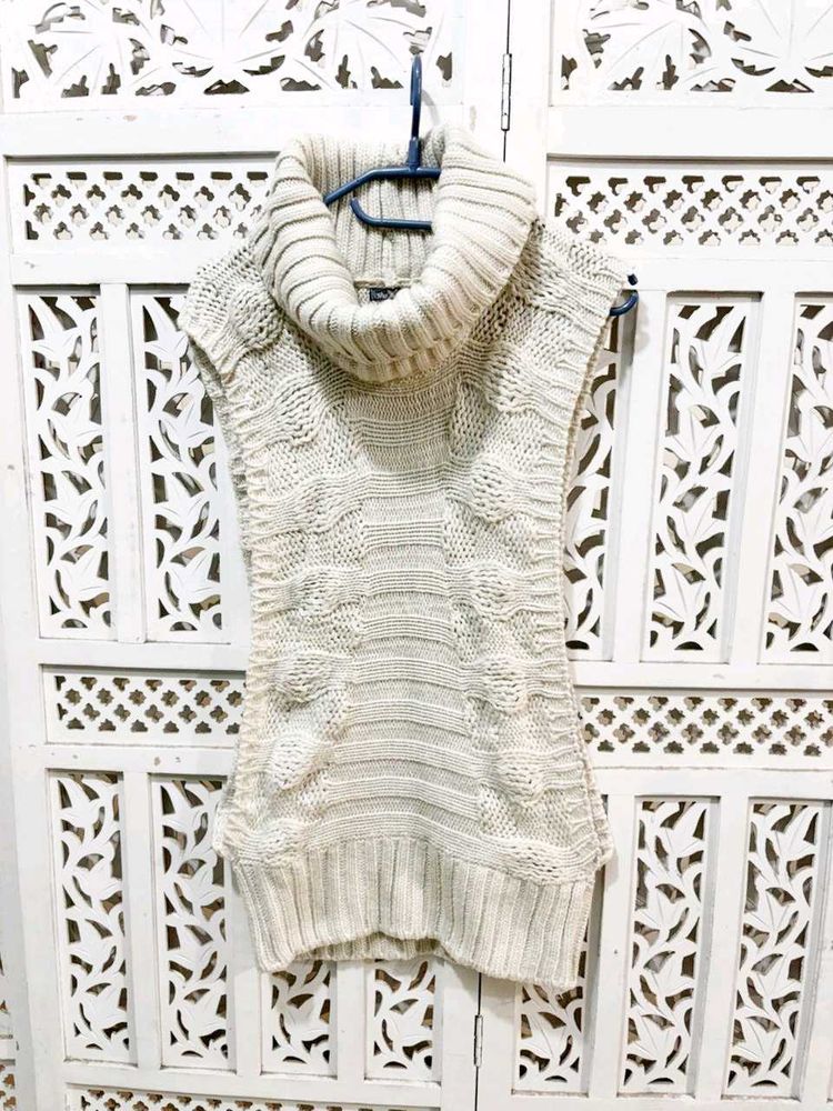 ✈️ Imported Sleeveless Knit Turtleneck Vest C