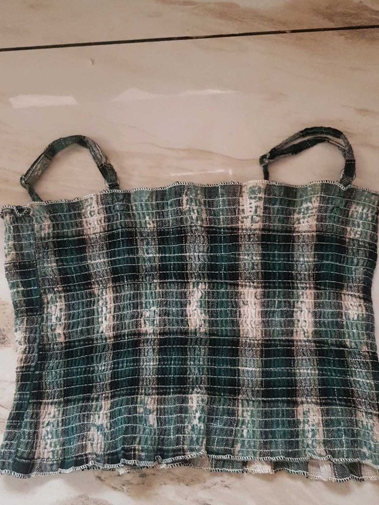 Plaid Crop Top