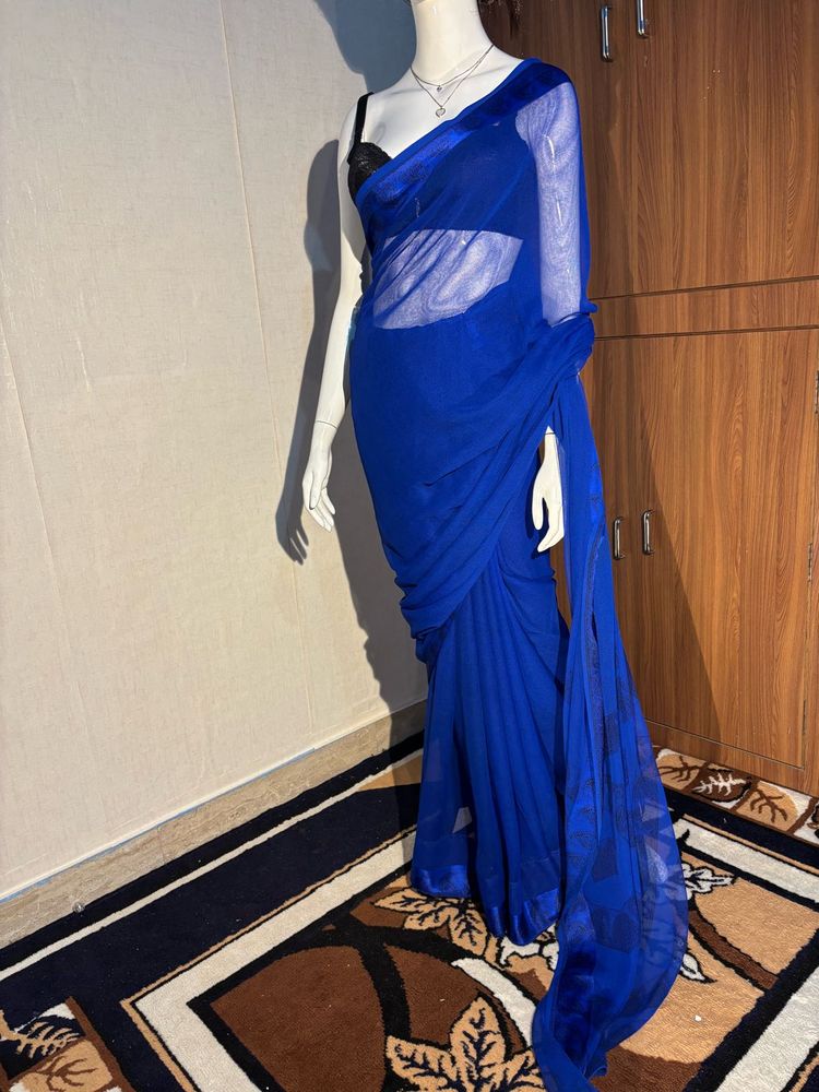 Elegant Blue Saree