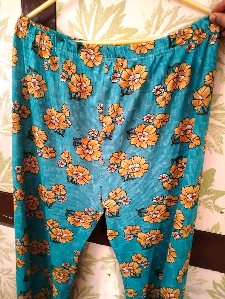 Blue Floral Plazzo