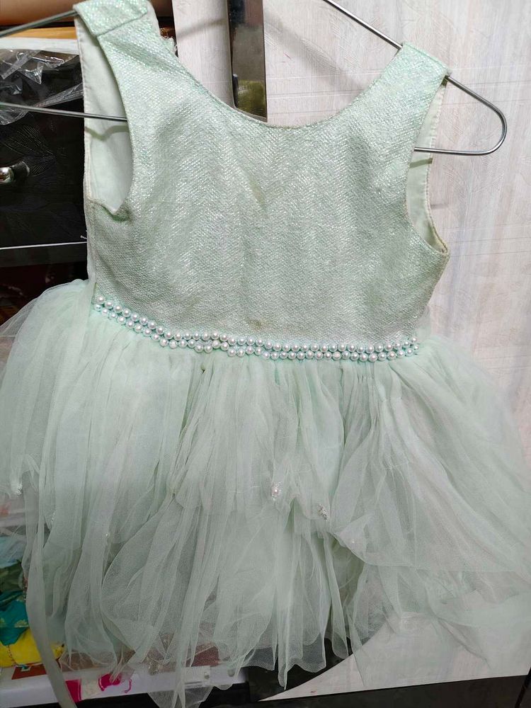 Beautiful baby frock with shrug
