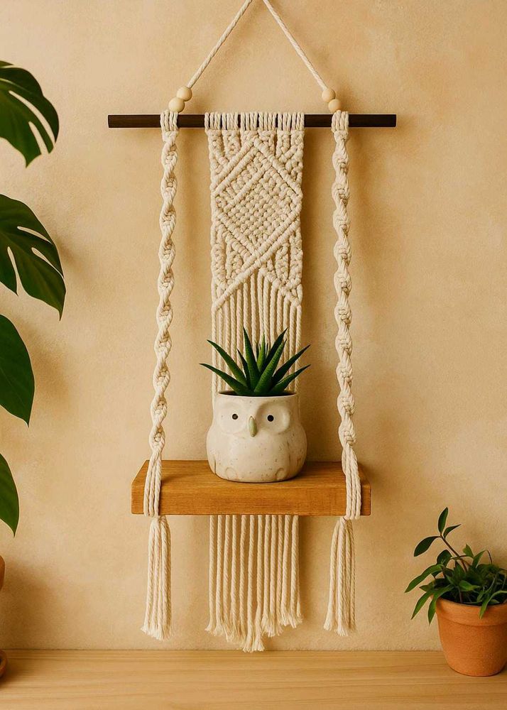 Macrame Hanging Shelf