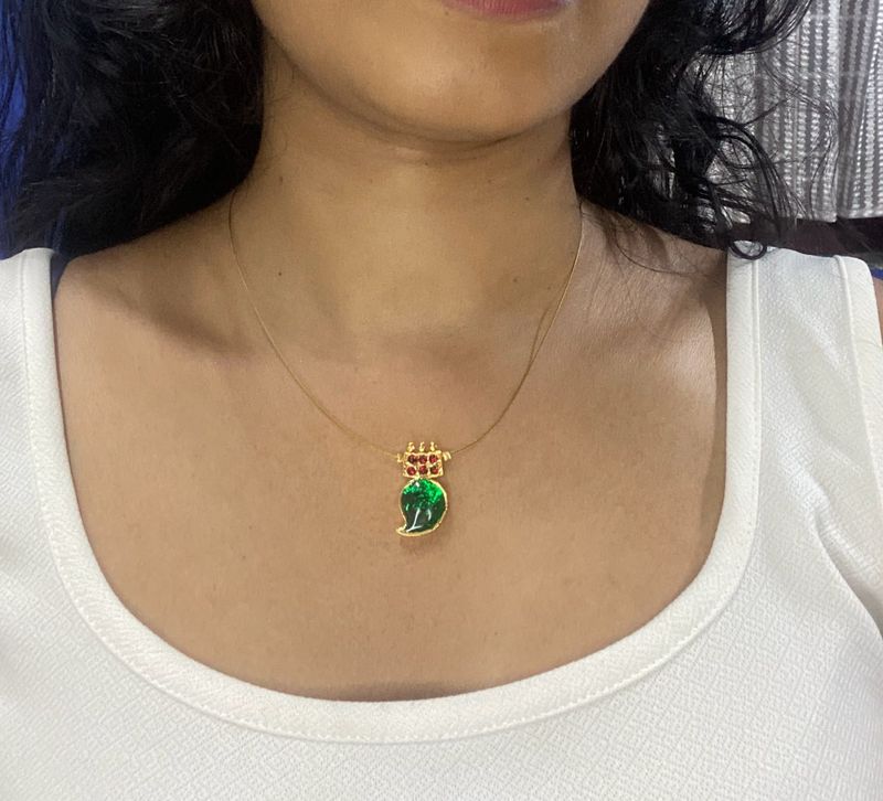 Beautiful Green Mango Palak Chain