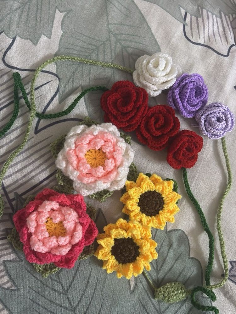 combo crochet hair accessories