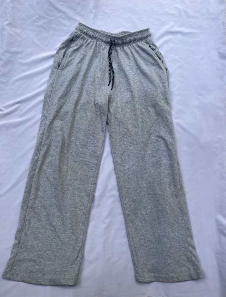 Gray Casual Pants