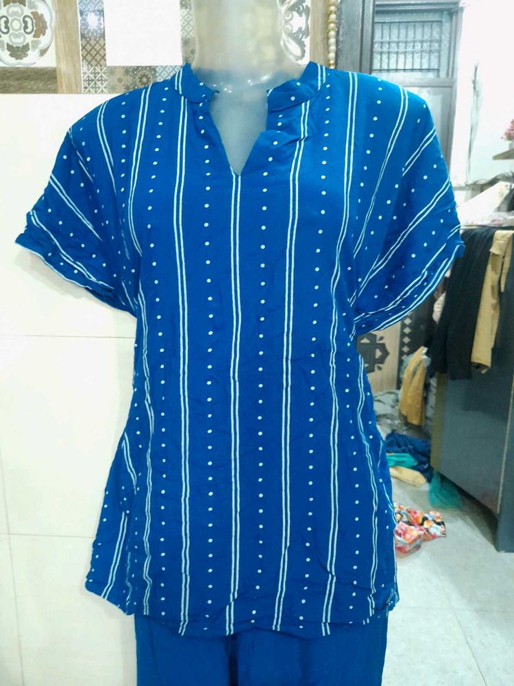 Blue Coords Set Kaftan Style