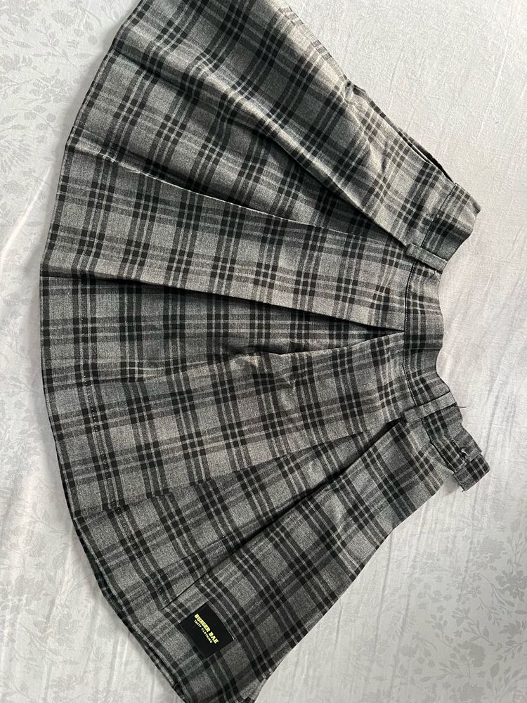 Plaid Mini Skirt