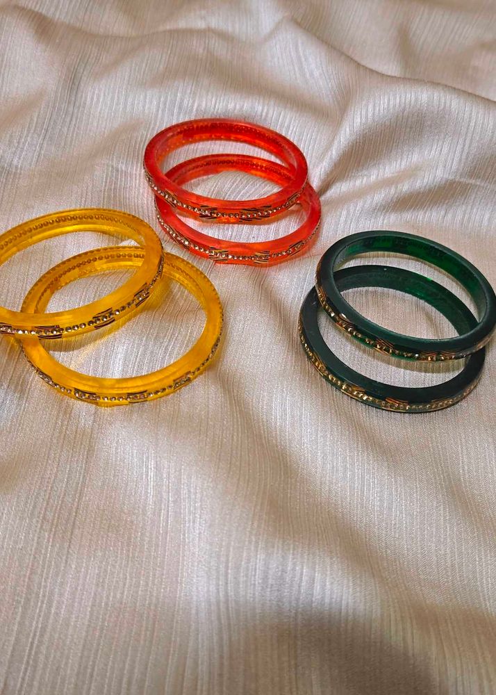 Colorful Fancy Bangle Set