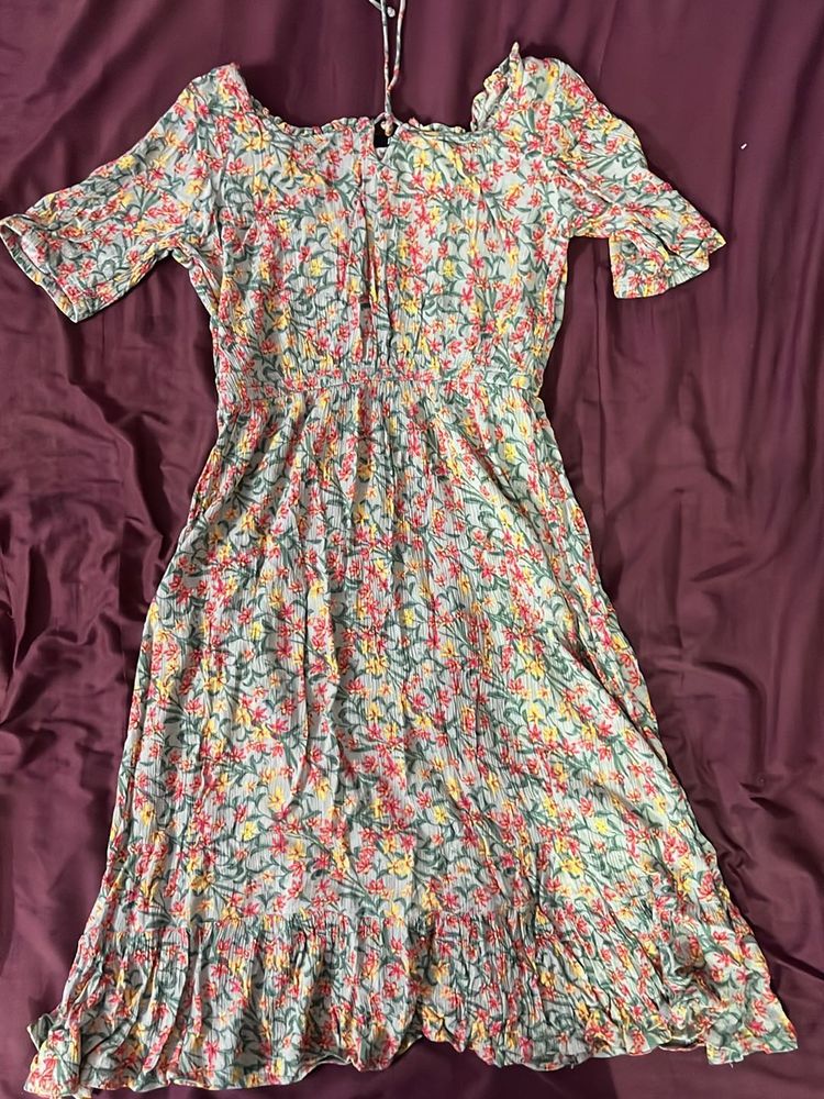 Floral Print Midi Dress