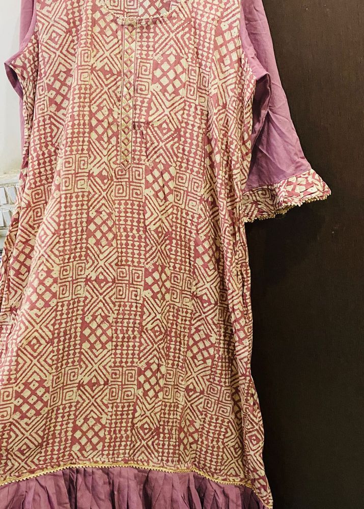 Mauve Printed Kurti