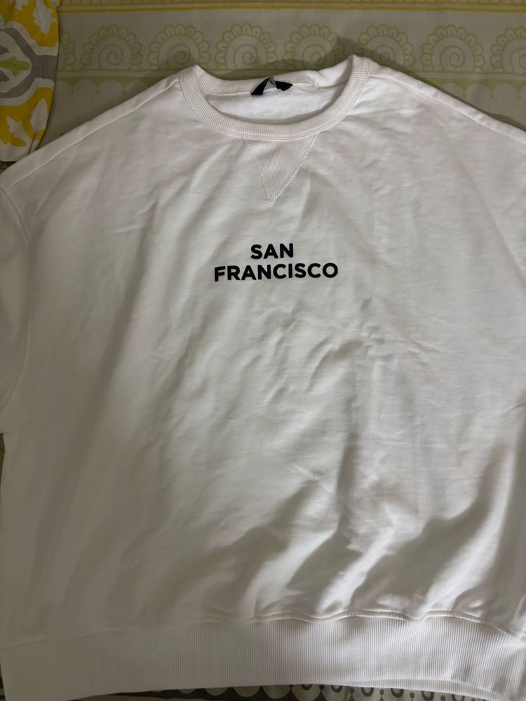 San Francisco White Sweatshirt