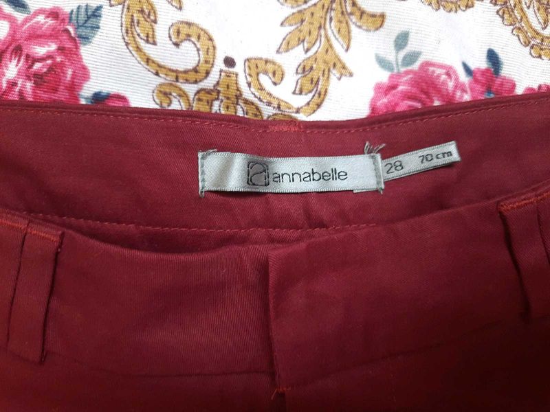Annabelle Red Trousers - Size 28