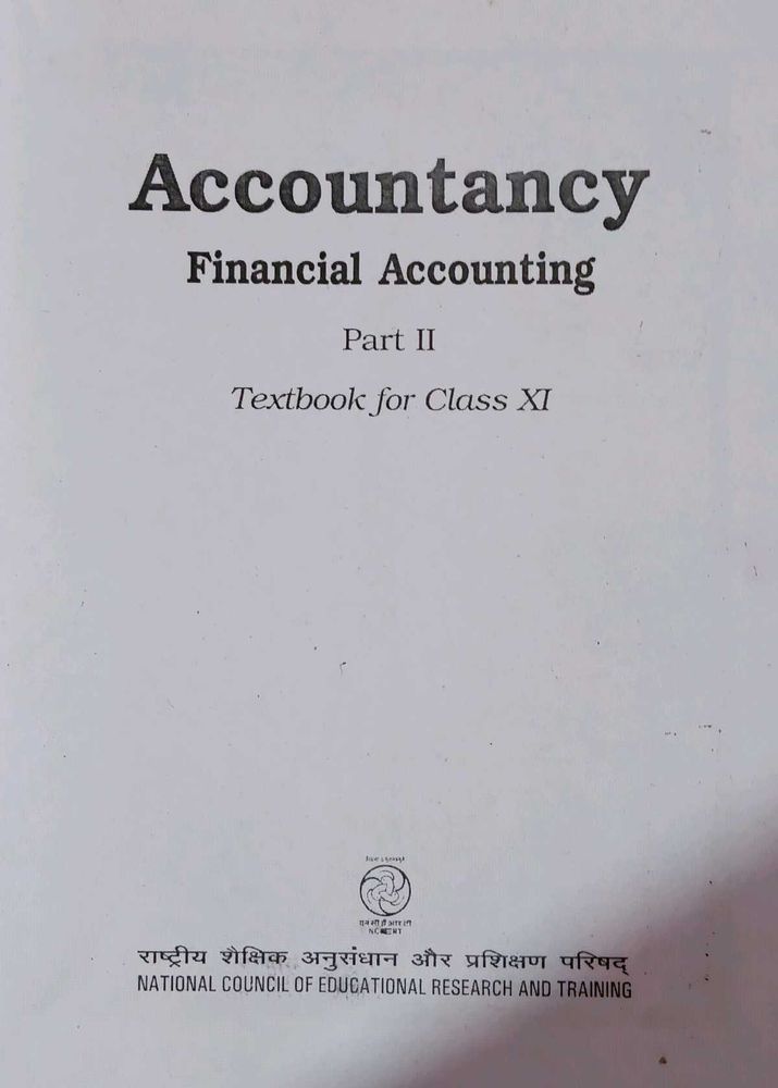 NCERT Class 11 Accountancy Book