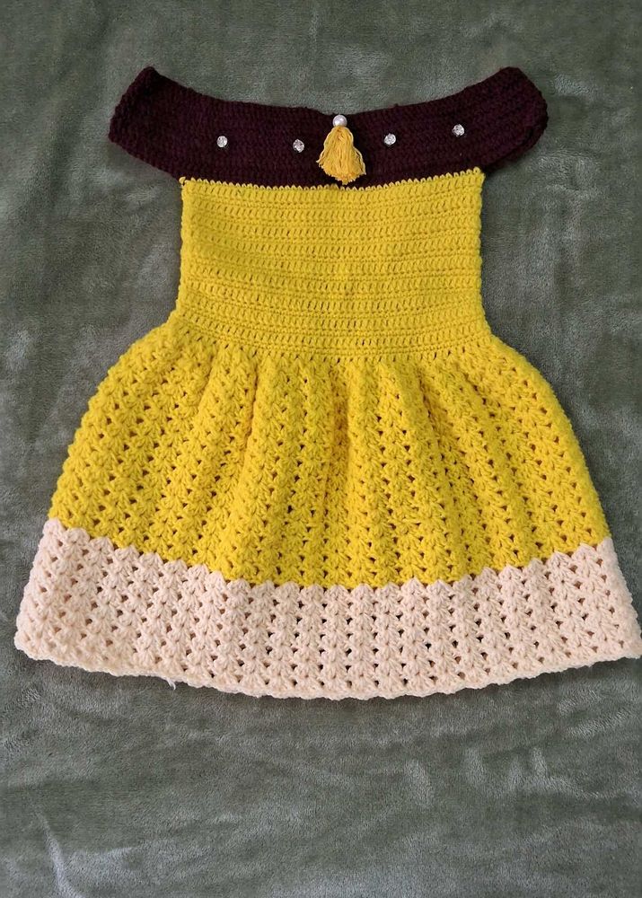 Crochet Baby Dress - Handmade