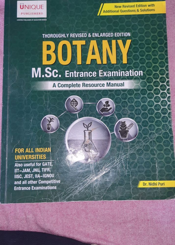 MSC ENTRANCE BOOK-Botany