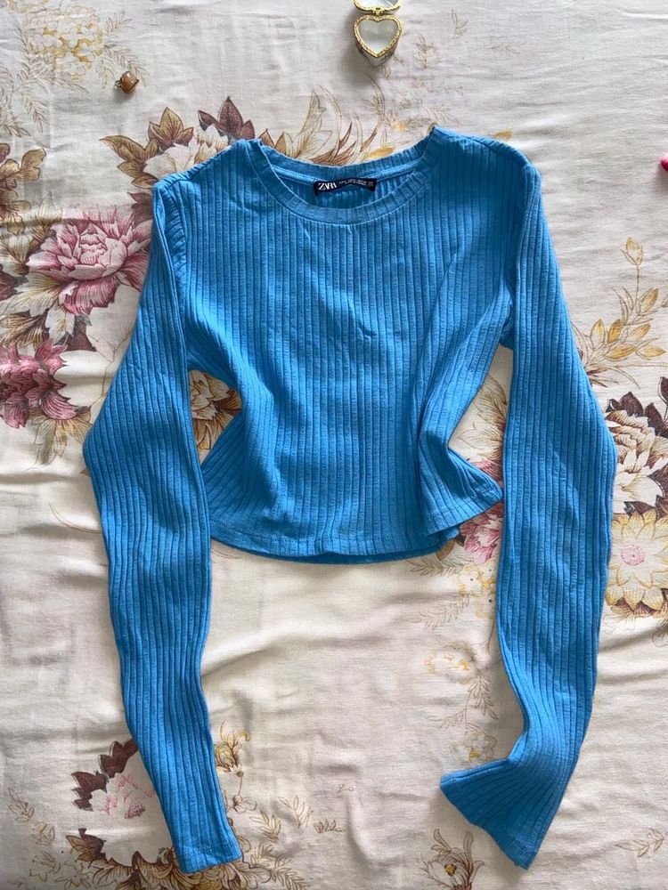 Zara Ribbed Slim Long Sleeves