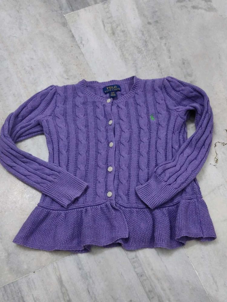 Ralph Lauren Cute Purple Cardigan