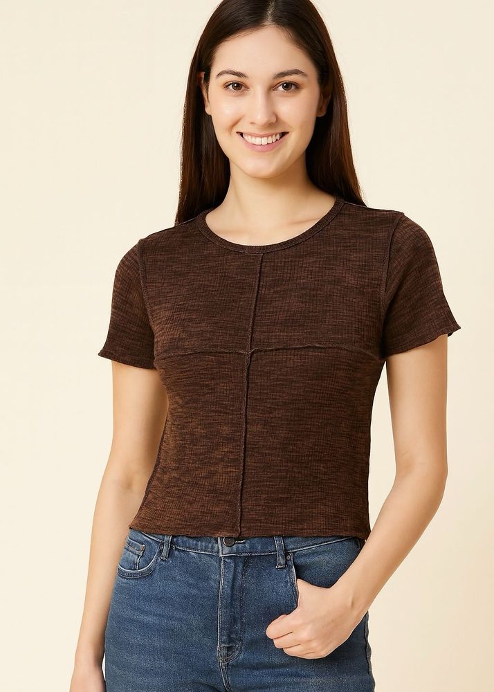 H&amp;M Brown crop Top