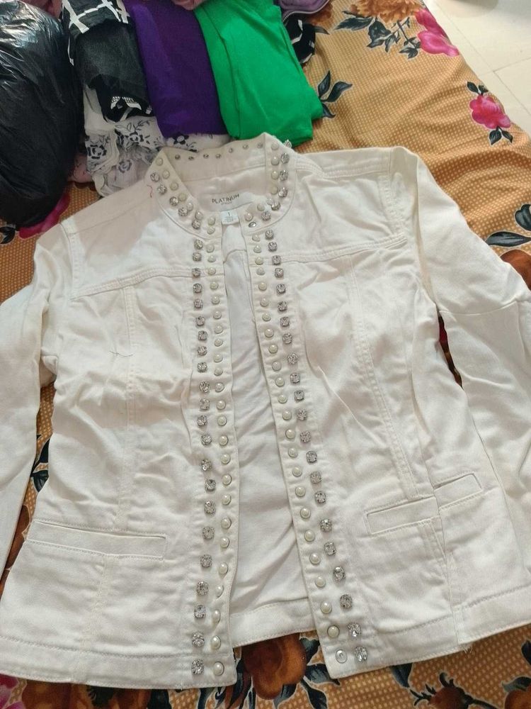 White Denim Jackets