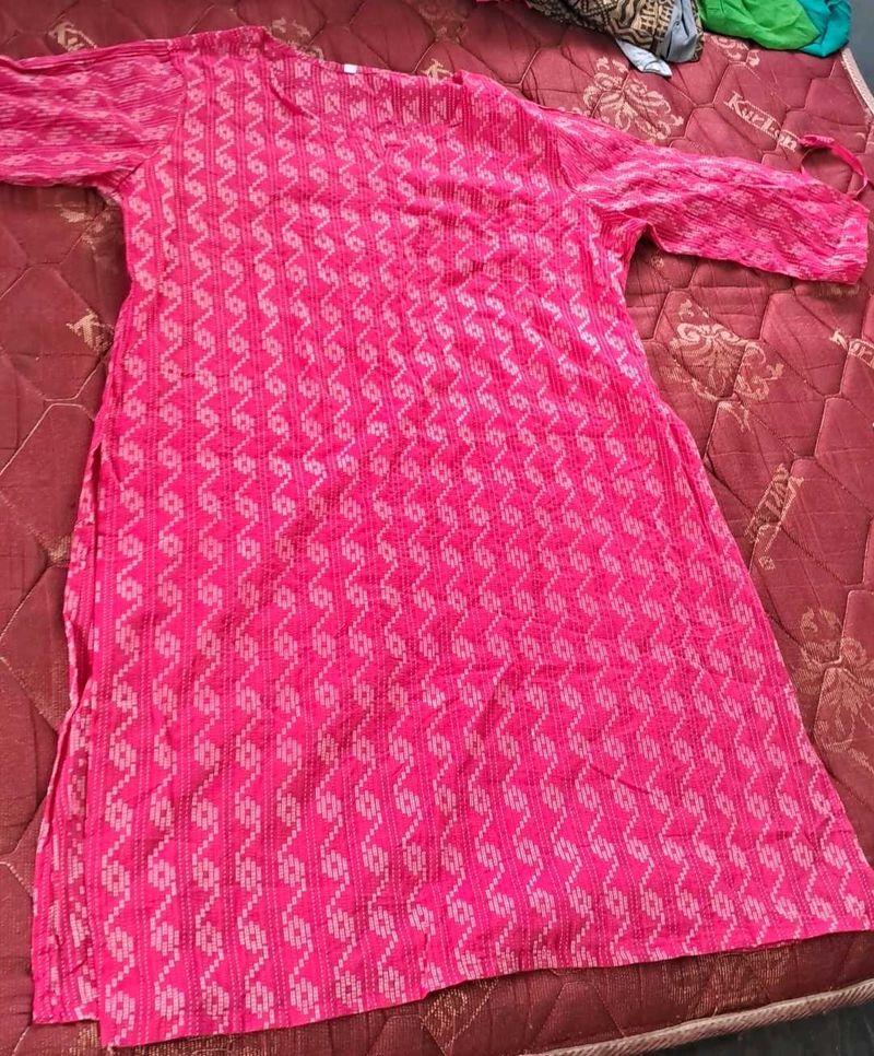 Pink Printed Kurti