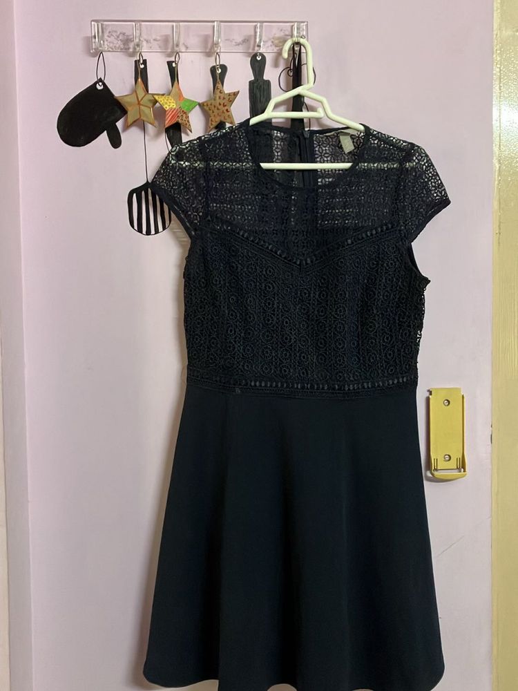 HM- navy Blue Party Wear