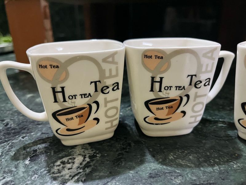 3 Hot Tea Mugs