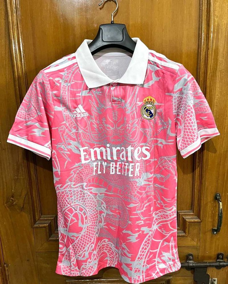 ADIDAS REAL MADRID PINK DRAGON JERSEY S(38)