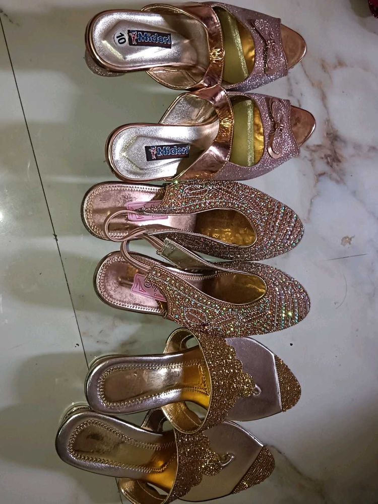 Sparkly Gold Mideri Heels