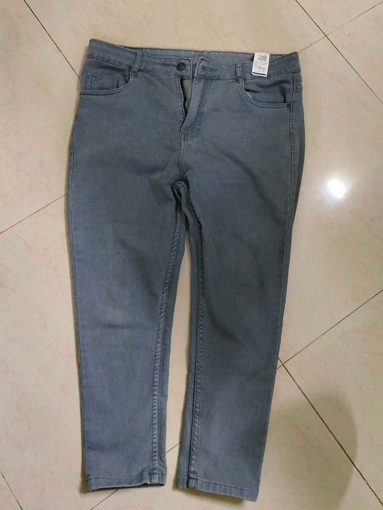 Grey Denim Jeans