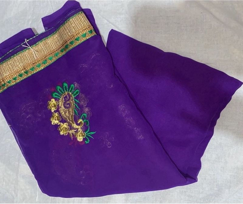 Purple New Saree