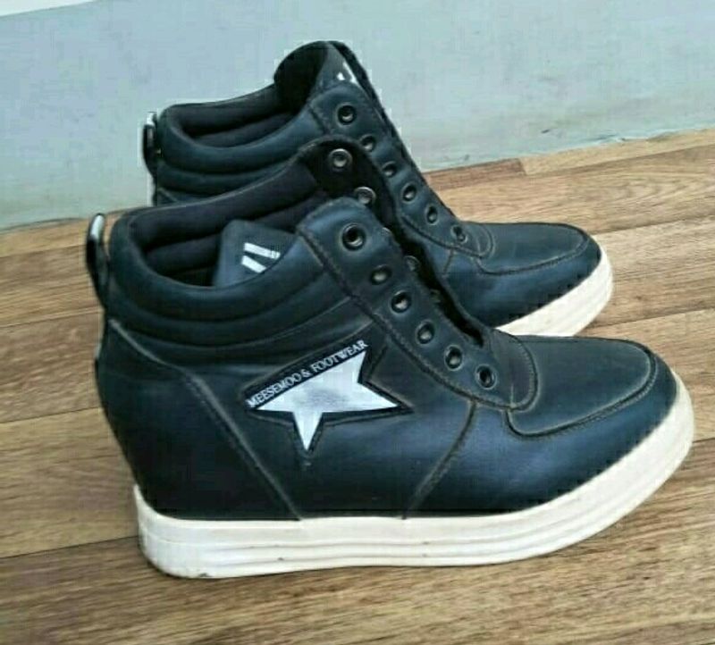 Platform Black Stylish Boot