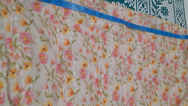 Floral Fabric with Eyelet Detail